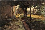 Theodore Clement Steele Canvas Paintings - Street in Vernon